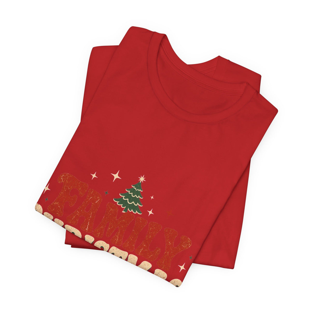 Retro Family Christmas 2026 Premium Jersey Tee