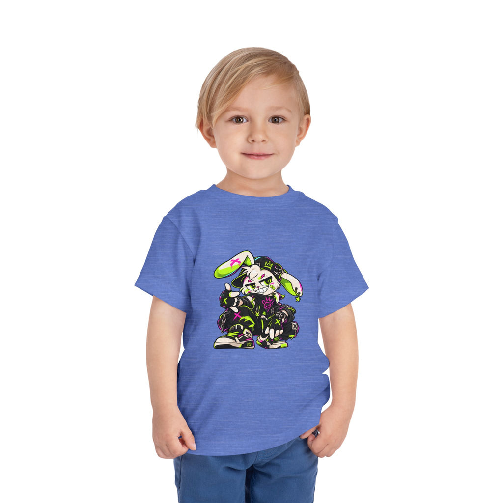 Neon Punk Bunny Toddler Tee