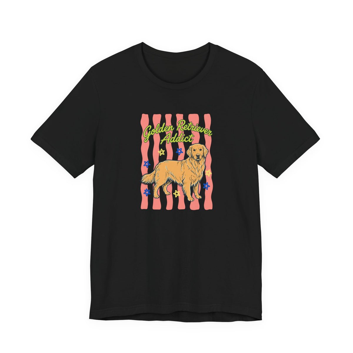 Golden Retriever Addict T-Shirt in Black