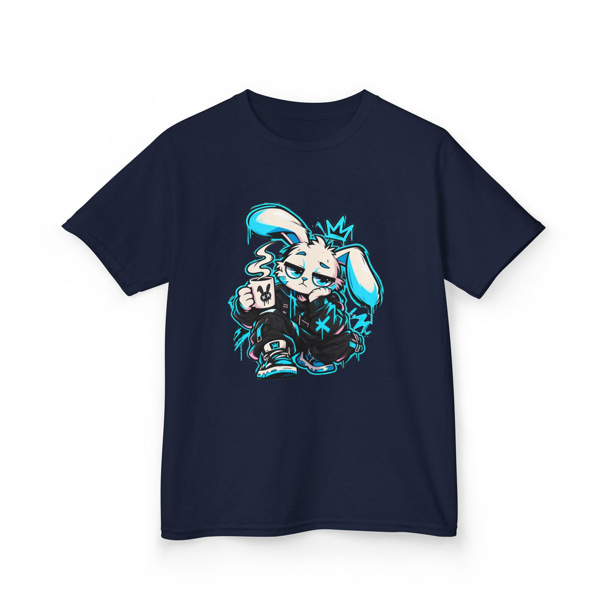 Graffiti Rabbit Coffee Kids Tee