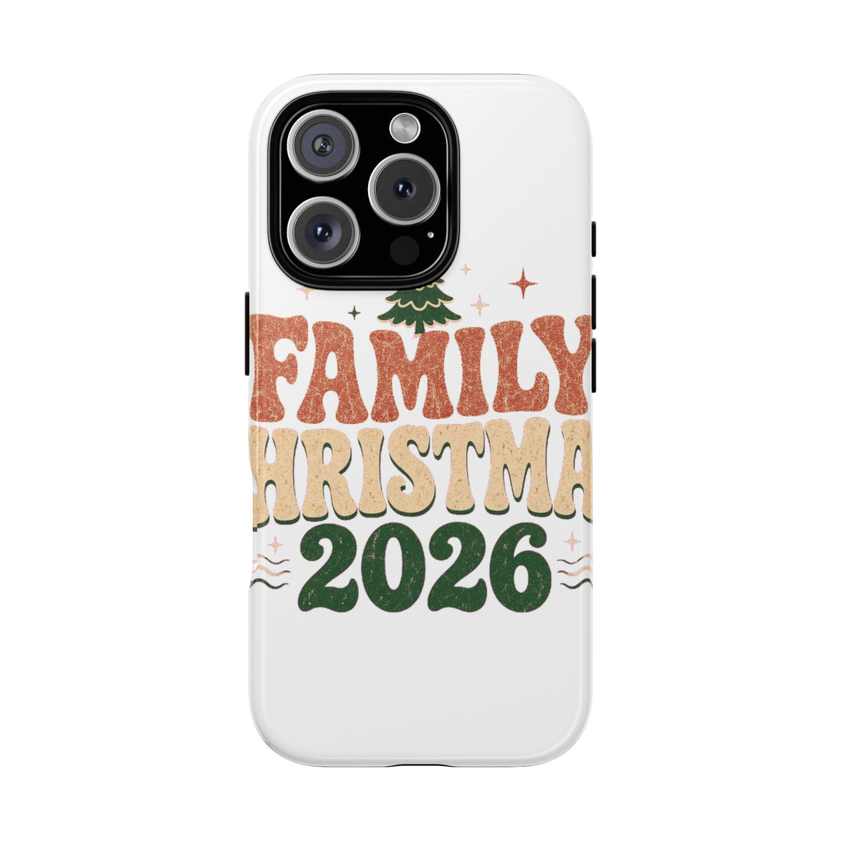 Retro Family Christmas 2026 Tough Phone Case