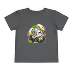Punk Bunny Graffiti Toddler Tee in Asphalt