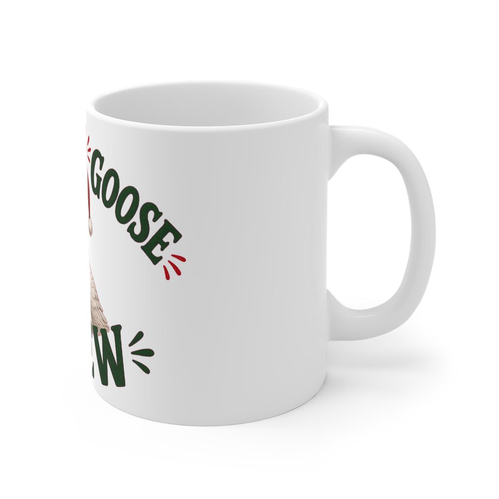 Christmas Goose Crew 11oz Mug Funny Holiday Coffee Cup