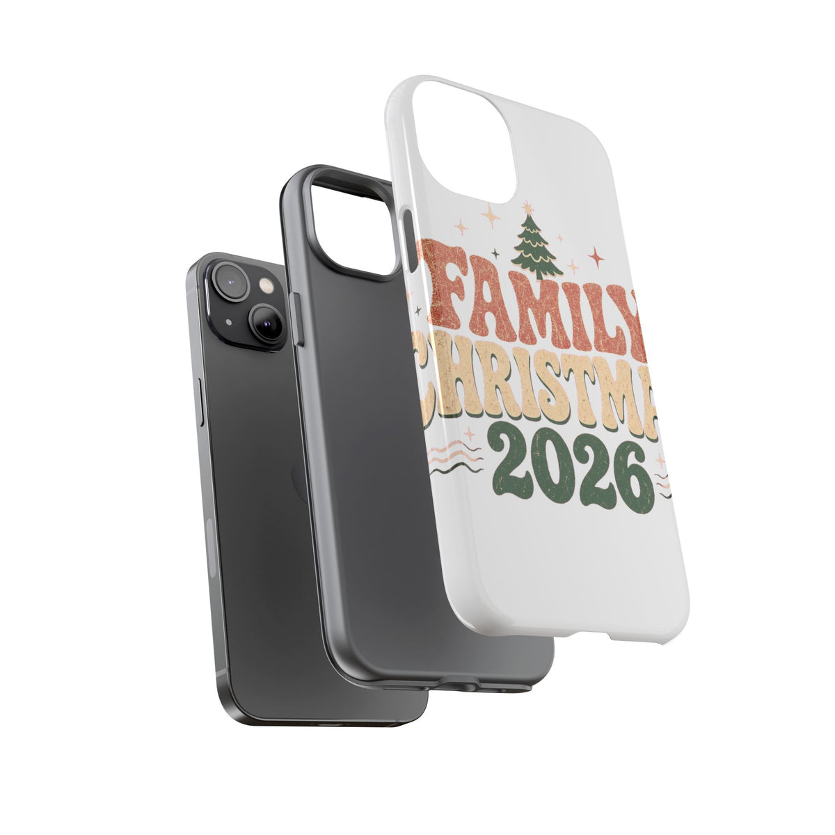 Retro Family Christmas 2026 Tough Phone Case