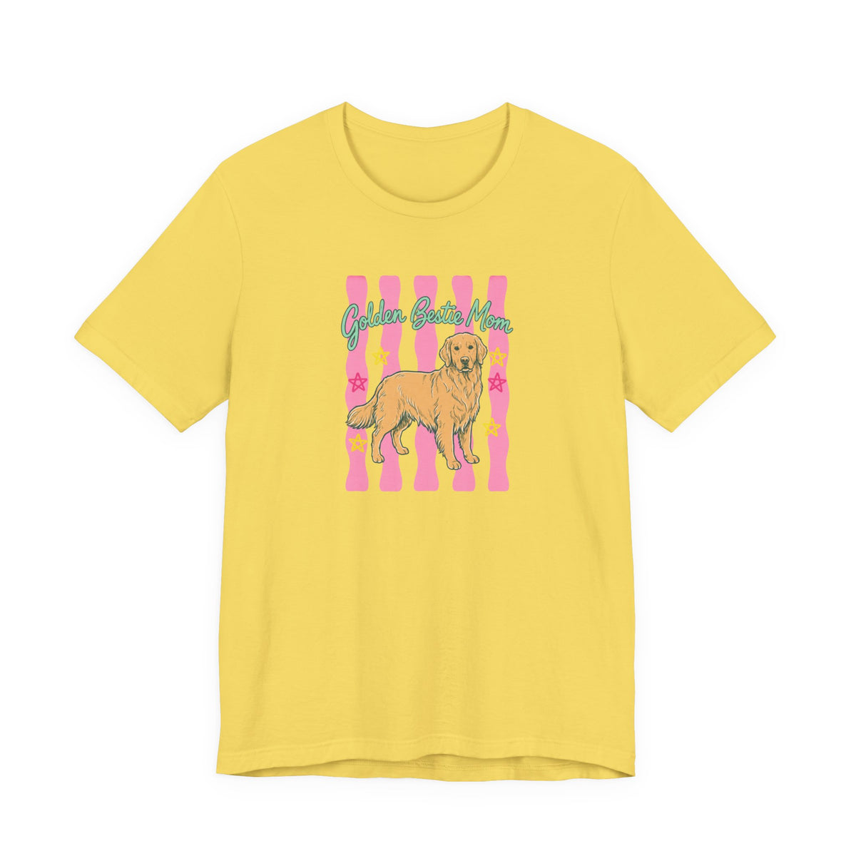 Golden Bestie Mom Tee in Maize Yellow