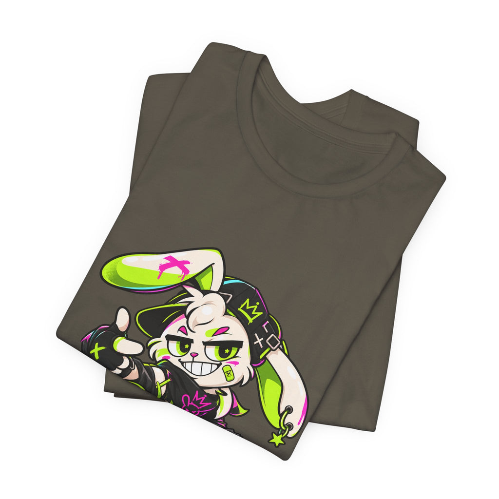 Neon Punk Bunny Premium Jersey Tee