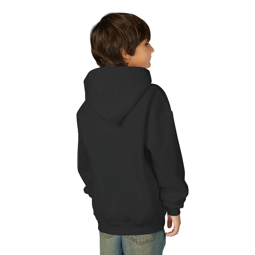 Sleepy Cyber Bunny Kids Coffee Hoodie