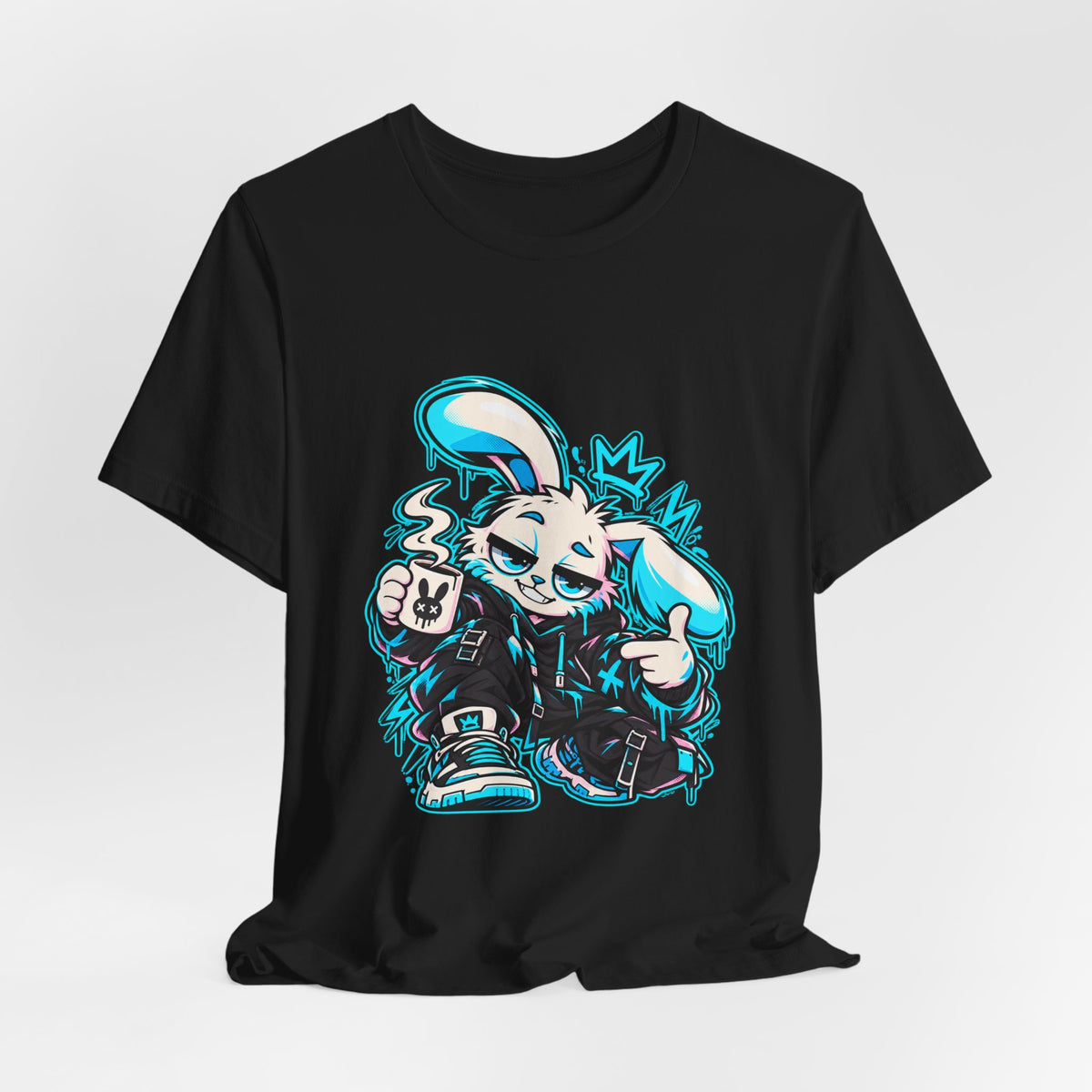 Graffiti Rabbit Coffee Premium Jersey Tee