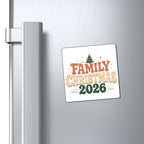Retro Family Christmas 2026 Magnet
