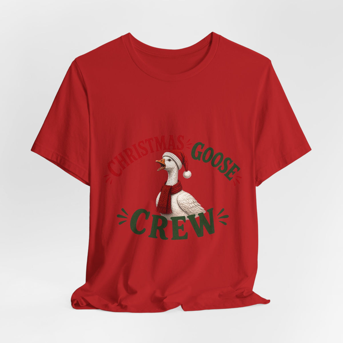 Christmas Goose Crew Premium Jersey Tee Holiday Graphic Shirt