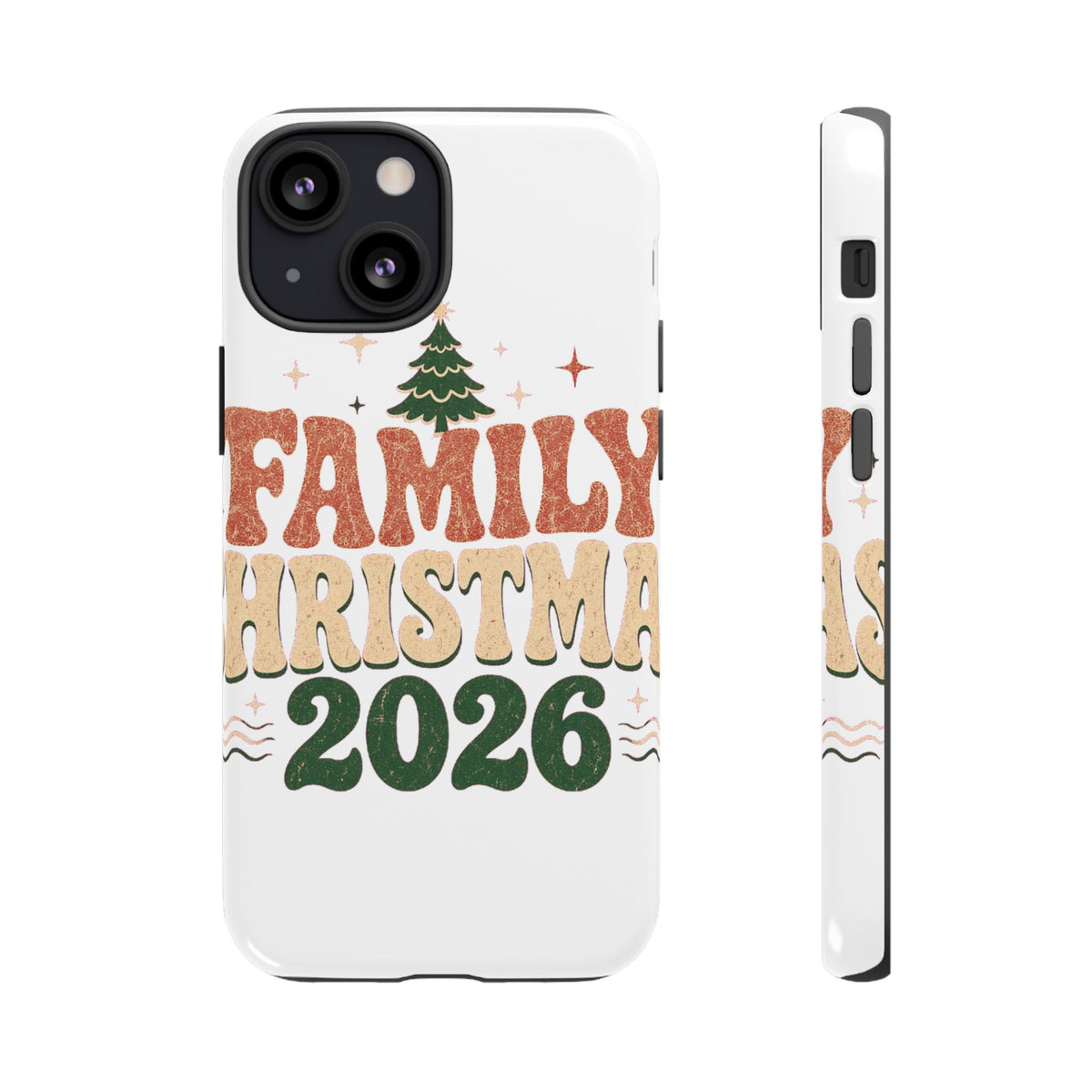 Retro Family Christmas 2026 Tough Phone Case
