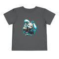 Graffiti Rabbit Coffee Toddler Tee in Asphalt