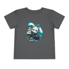 Graffiti Rabbit Coffee Toddler Tee in Asphalt