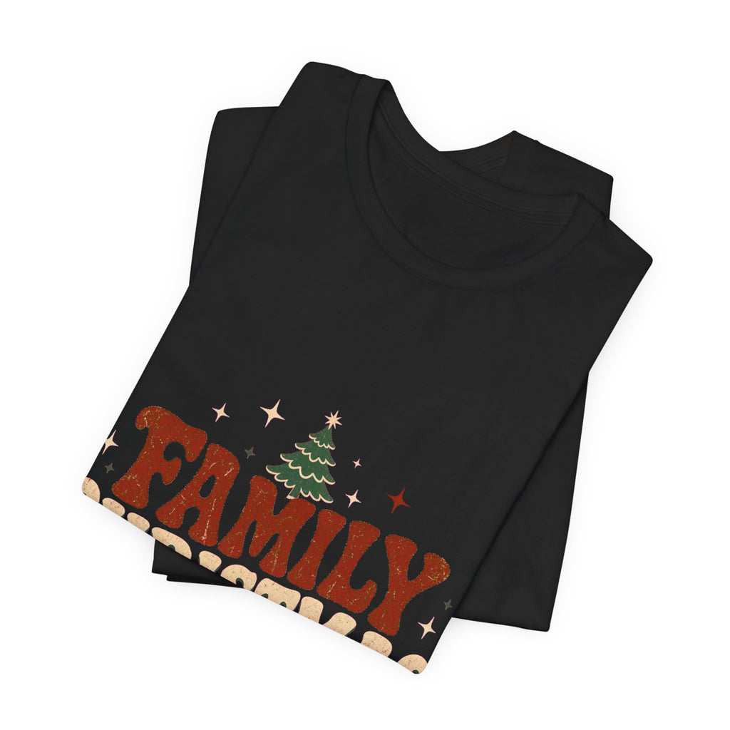 Retro Family Christmas 2026 Premium Jersey Tee