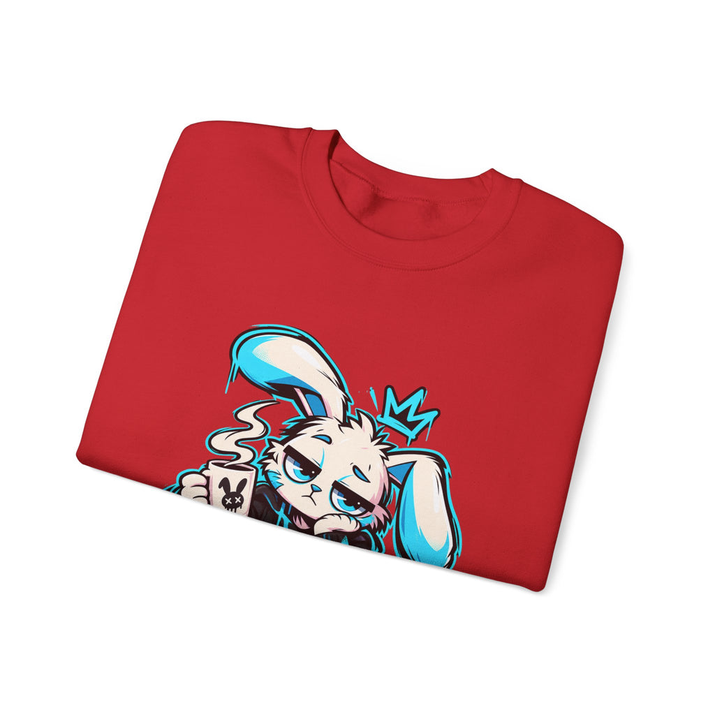 Graffiti Rabbit Coffee Crewneck Sweatshirt