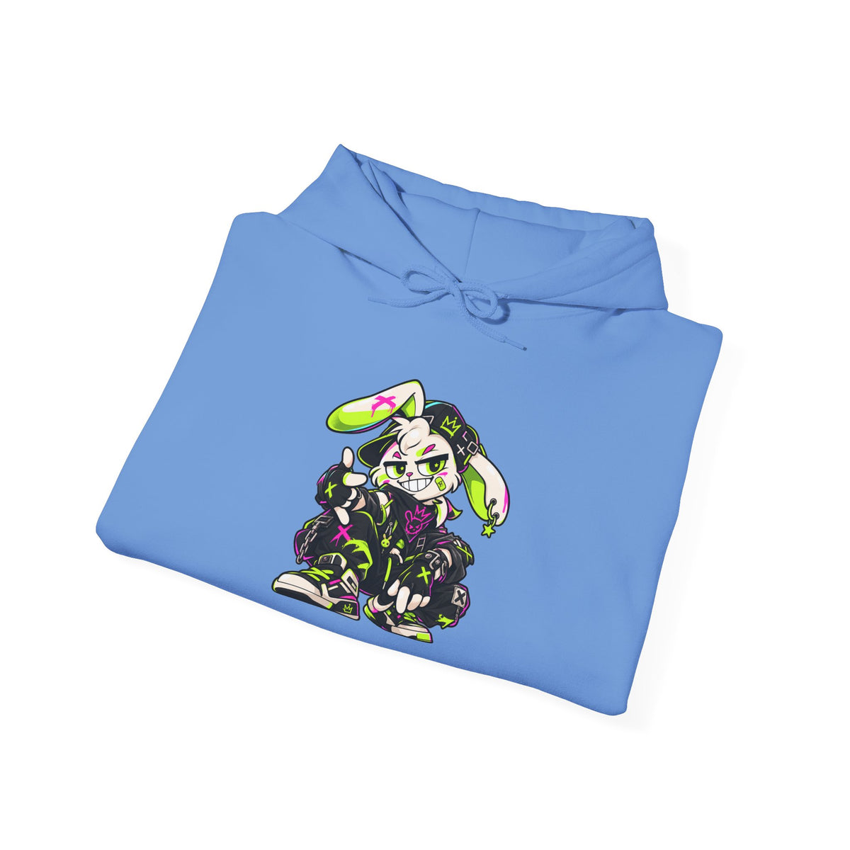 Neon Punk Bunny Hoodie