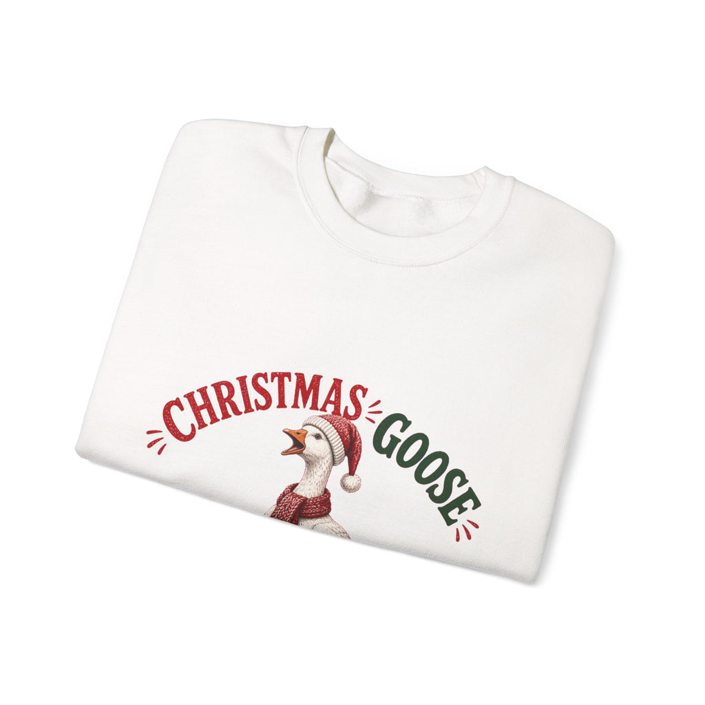 Christmas Goose Crew Crewneck Sweatshirt Cozy Holiday Gift