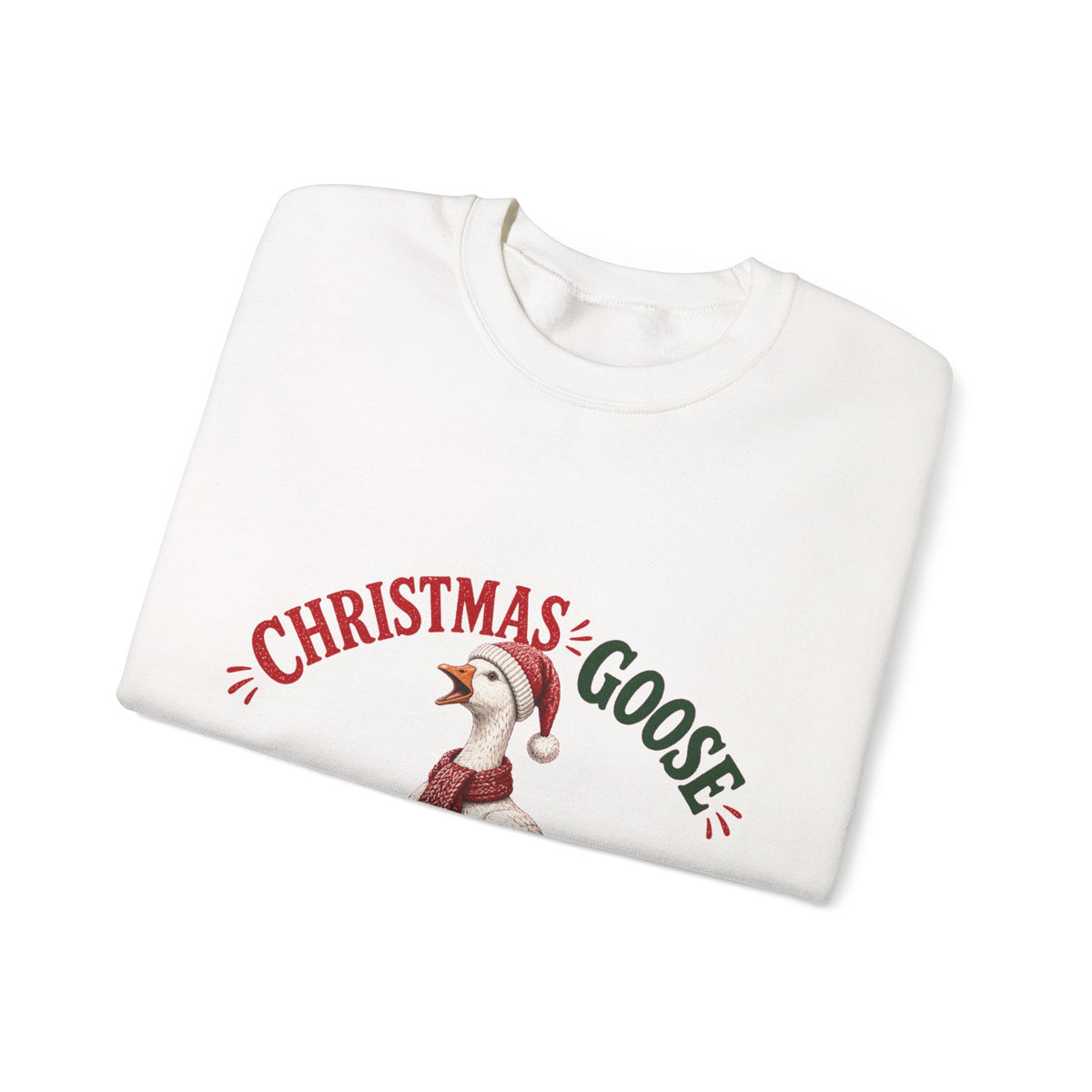 Christmas Goose Crew Crewneck Sweatshirt Cozy Holiday Gift
