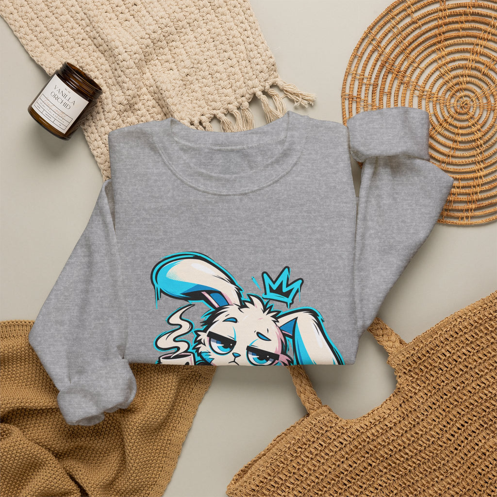 Graffiti Rabbit Coffee Crewneck Sweatshirt