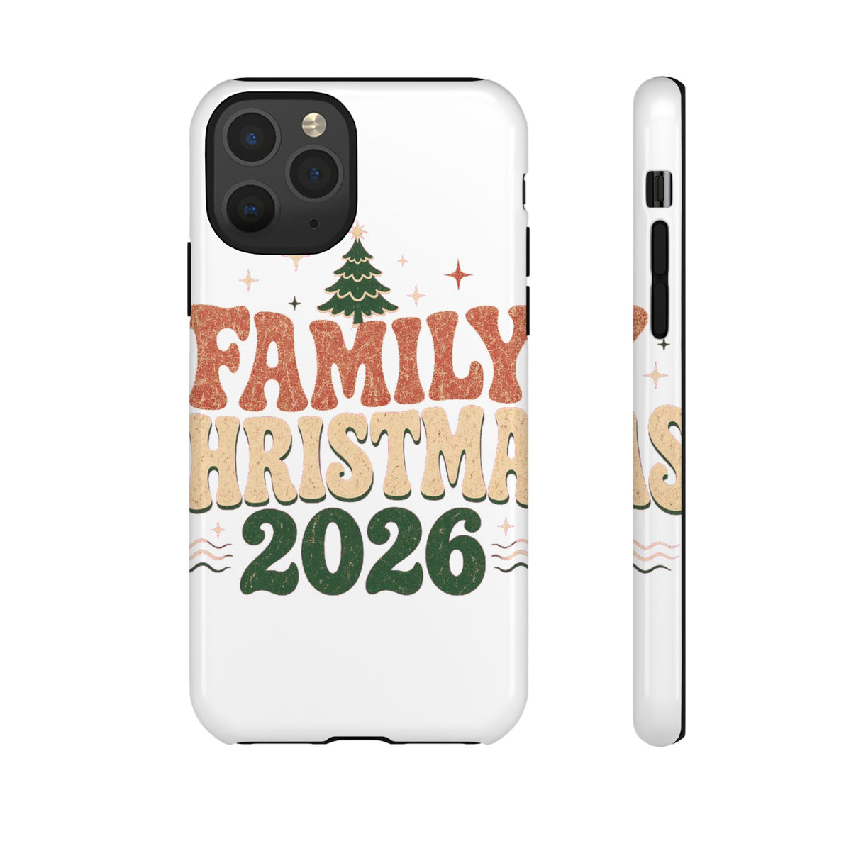Retro Family Christmas 2026 Tough Phone Case