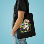 Punk Bunny Graffiti Cotton Tote Bag