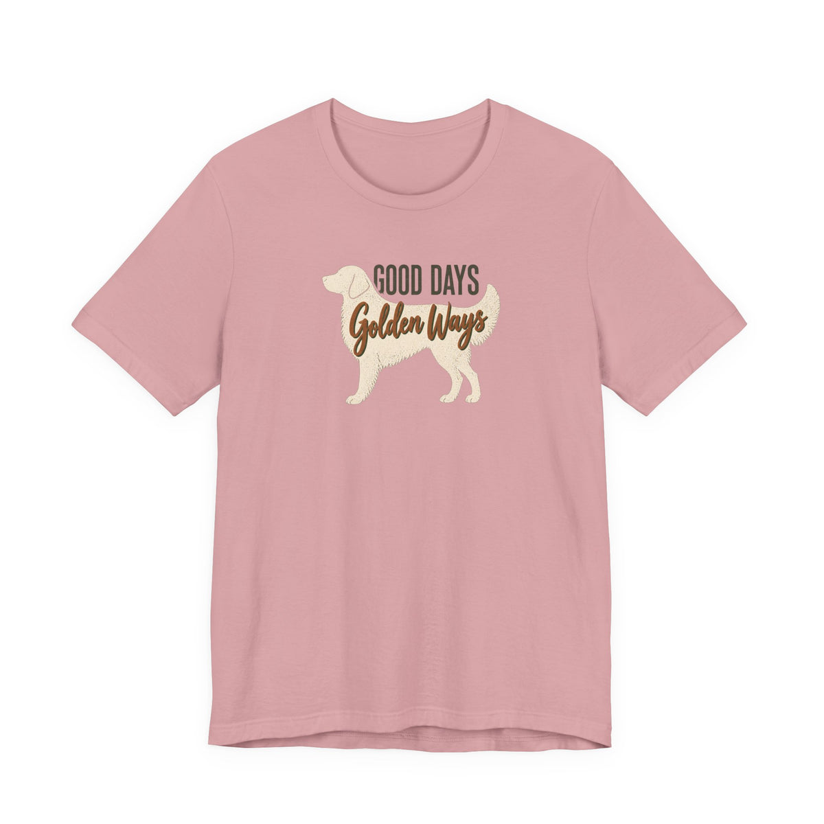 Golden Ways - Golden Retriever Mom T-Shirt in Orchid