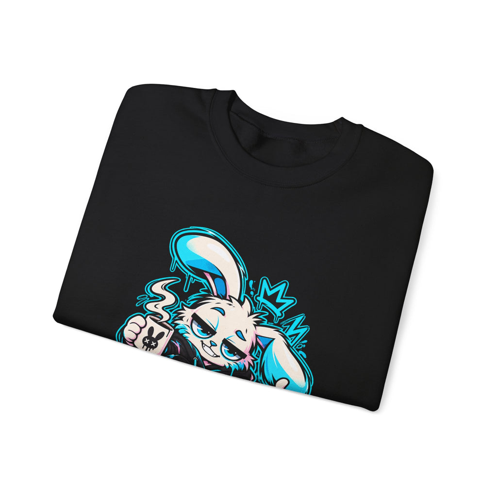 Graffiti Rabbit Coffee Crewneck Sweatshirt