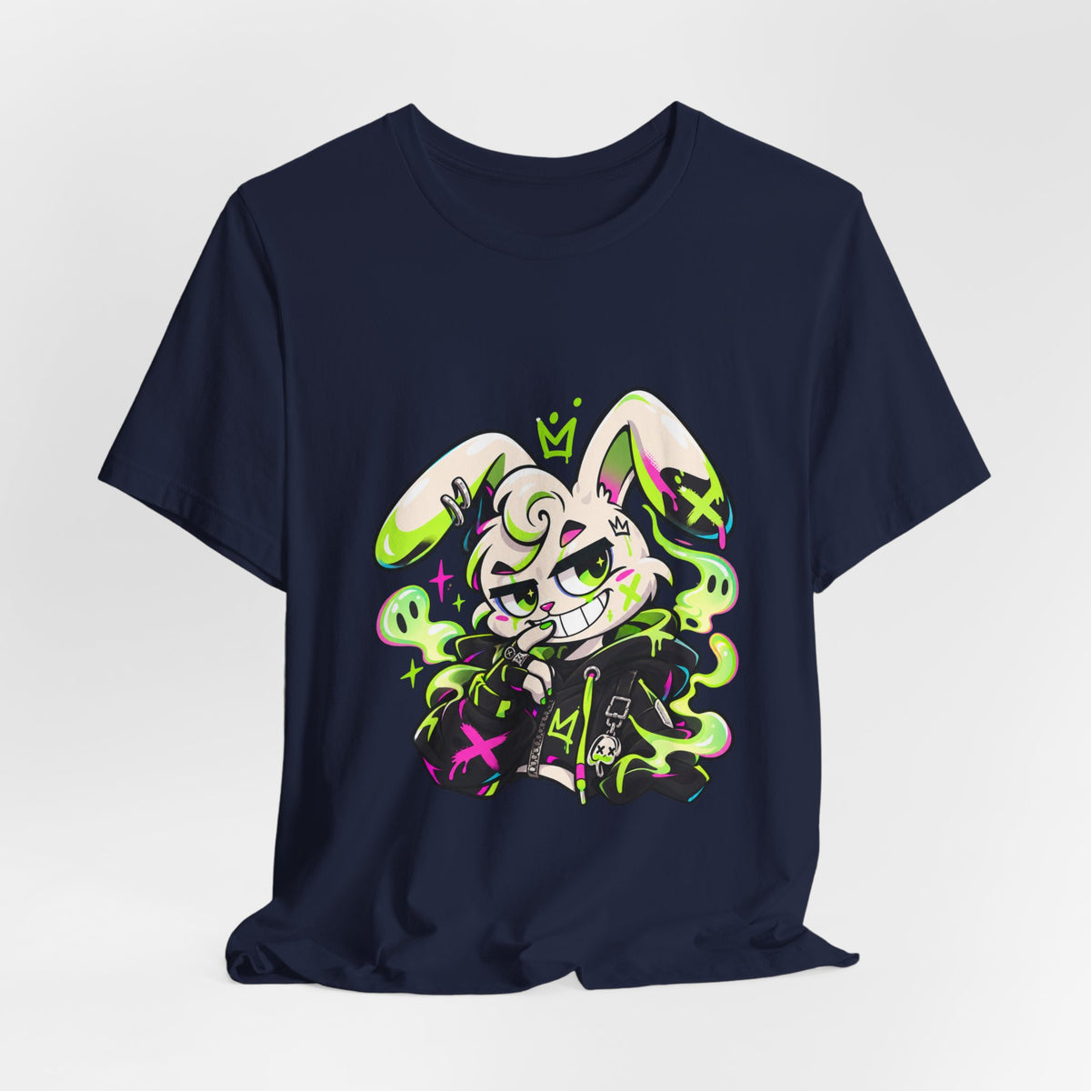 Neon Goth Bunny Premium Jersey Tee