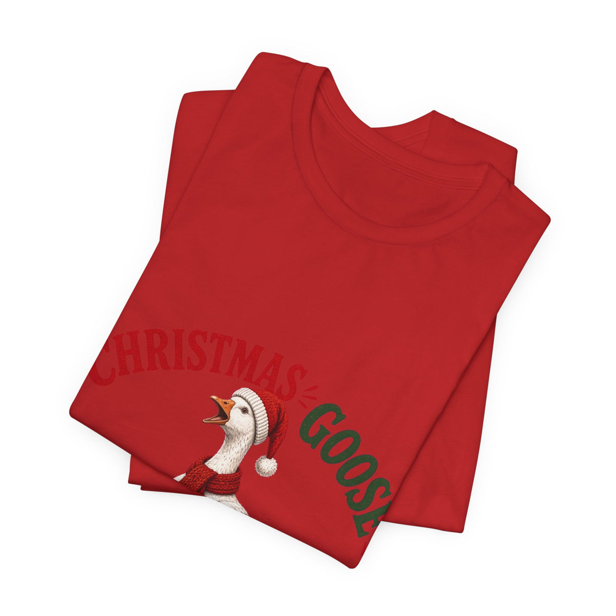Christmas Goose Crew Premium Jersey Tee Holiday Graphic Shirt