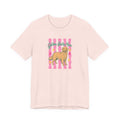 Golden Bestie Mom Tee in Soft Pink