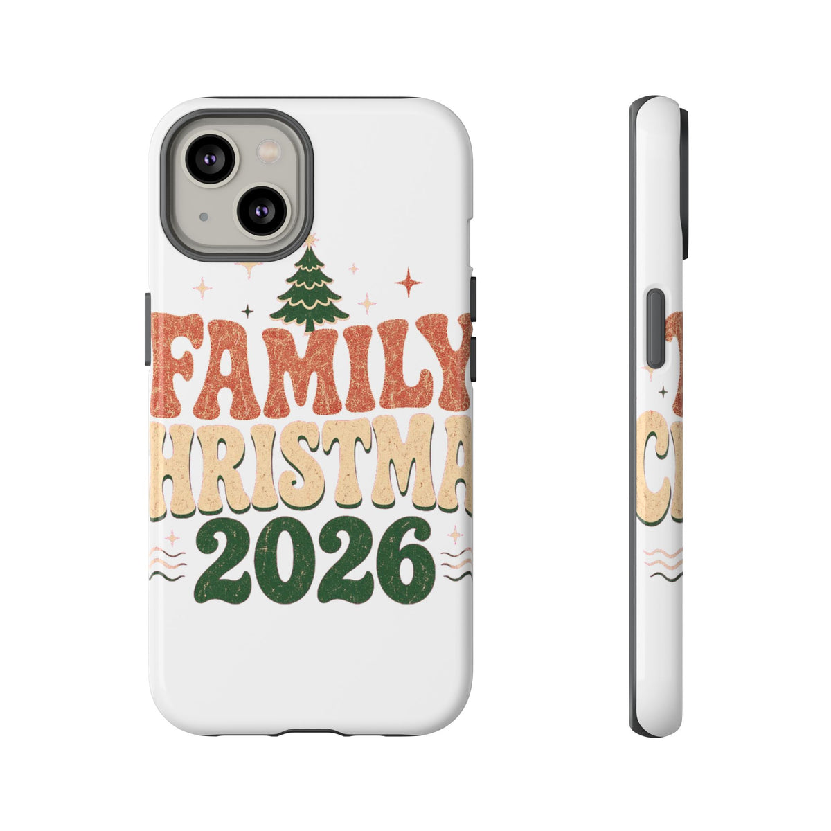 Retro Family Christmas 2026 Tough Phone Case