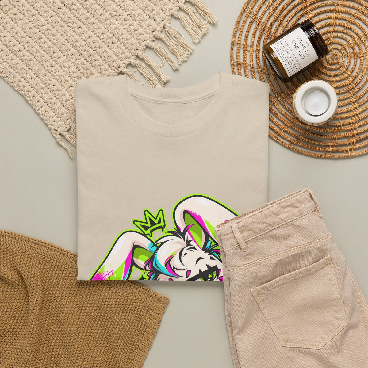 Punk Bunny Graffiti Heavy Cotton Tee