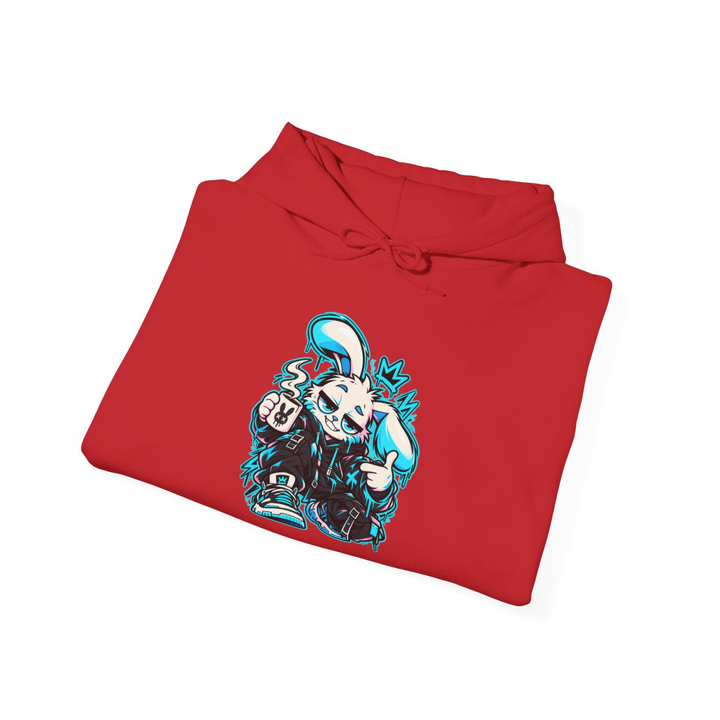 Graffiti Rabbit Coffee Hoodie