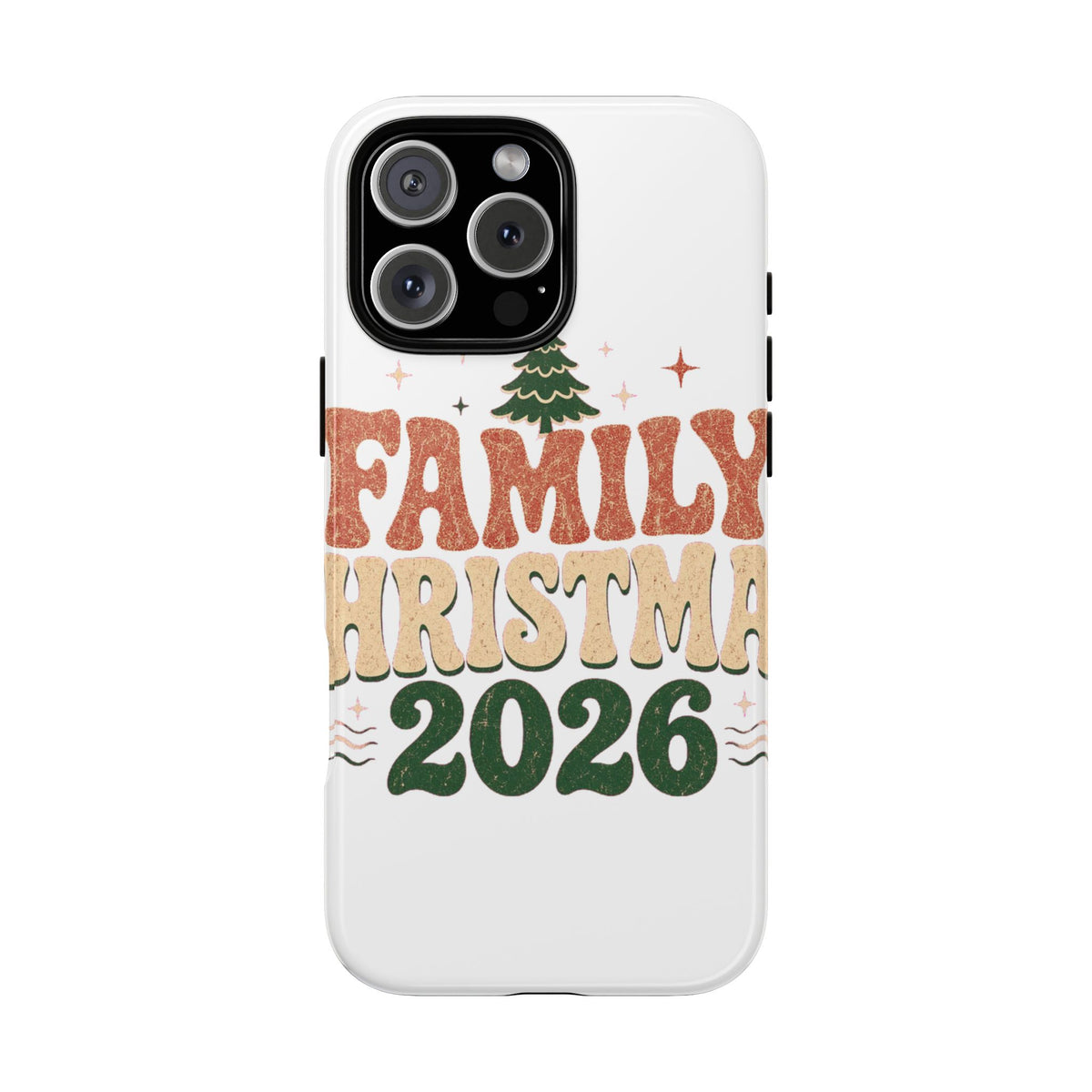 Retro Family Christmas 2026 Tough Phone Case