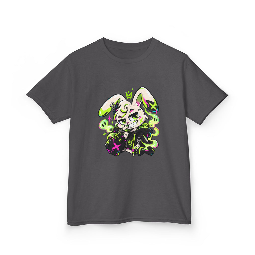 Neon Goth Bunny Kids Heavy Cotton Tee