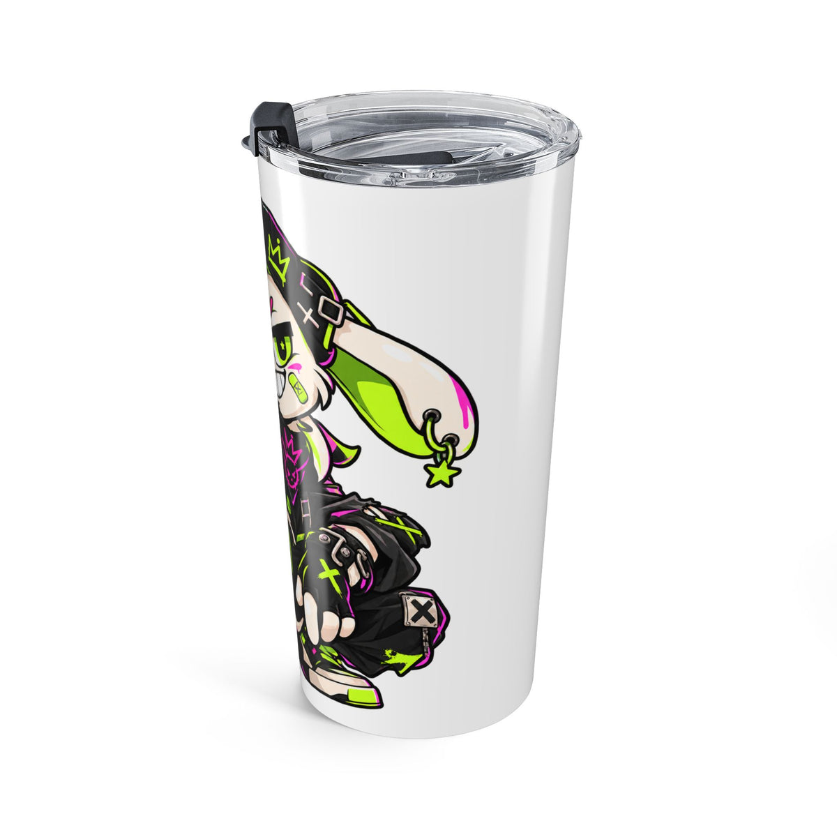 Neon Punk Bunny 20oz Tumbler