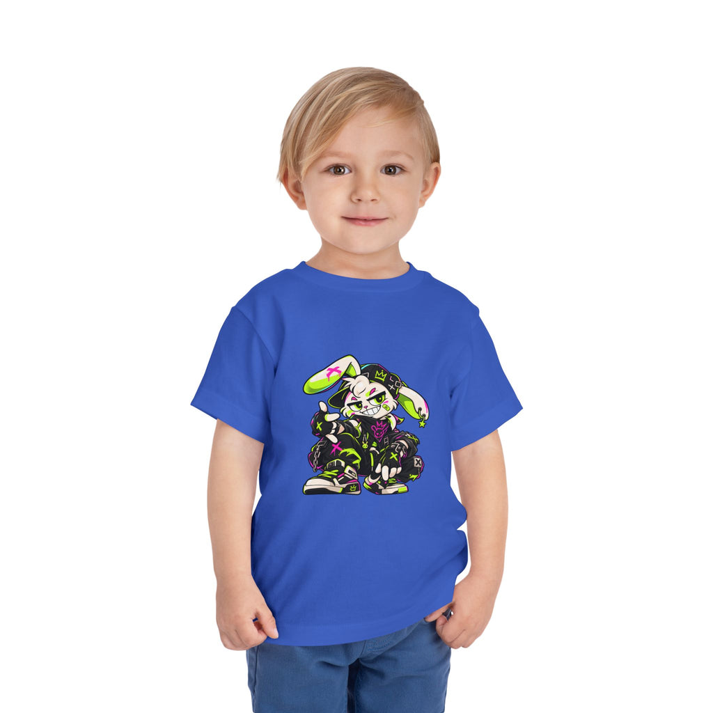 Neon Punk Bunny Toddler Tee