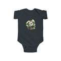 Neon Goth Bunny Infant Bodysuit in Black