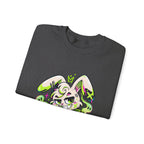 Neon Goth Bunny Crewneck Sweatshirt