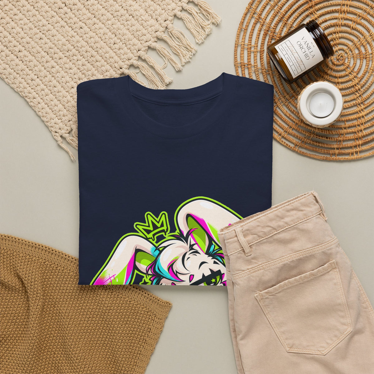 Punk Bunny Graffiti Heavy Cotton Tee