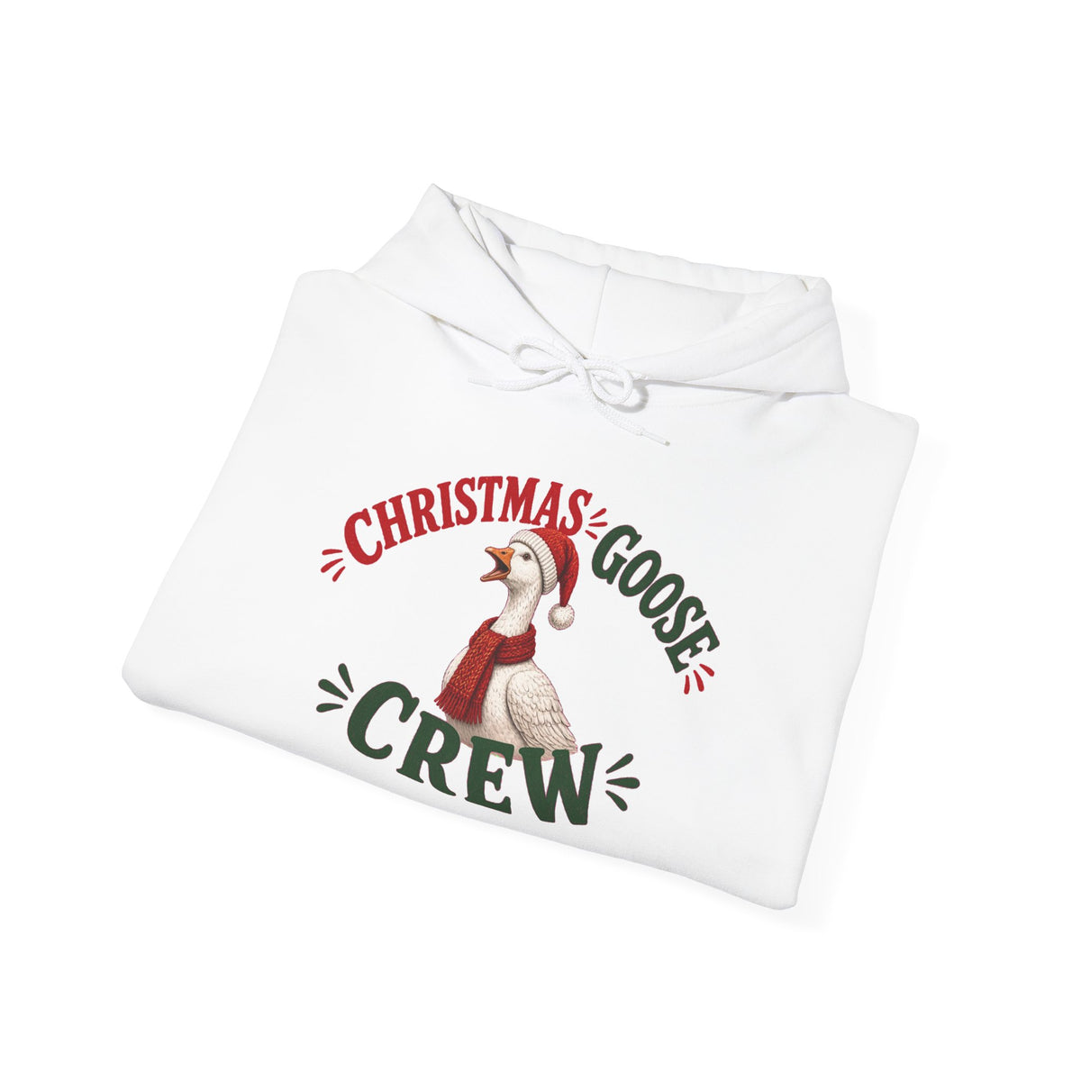 Christmas Goose Crew Hoodie Festive Goose Sweatshirt