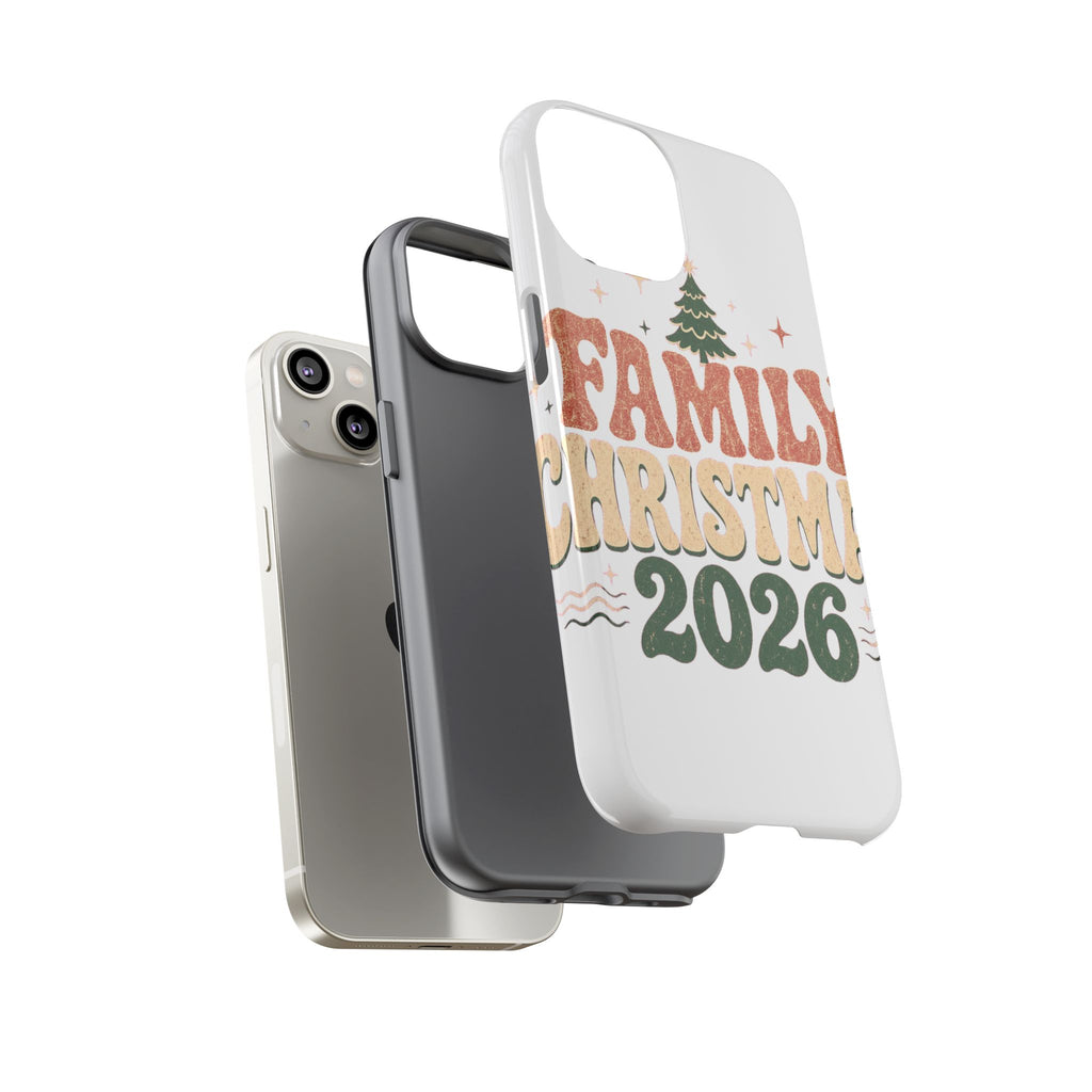 Retro Family Christmas 2026 Tough Phone Case