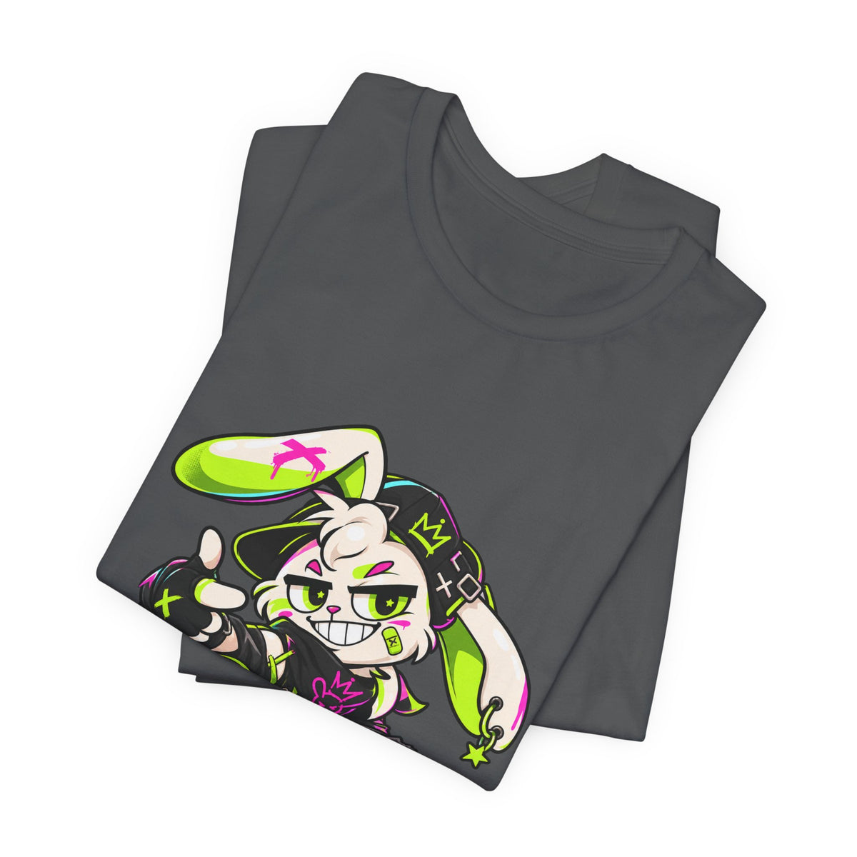 Neon Punk Bunny Premium Jersey Tee