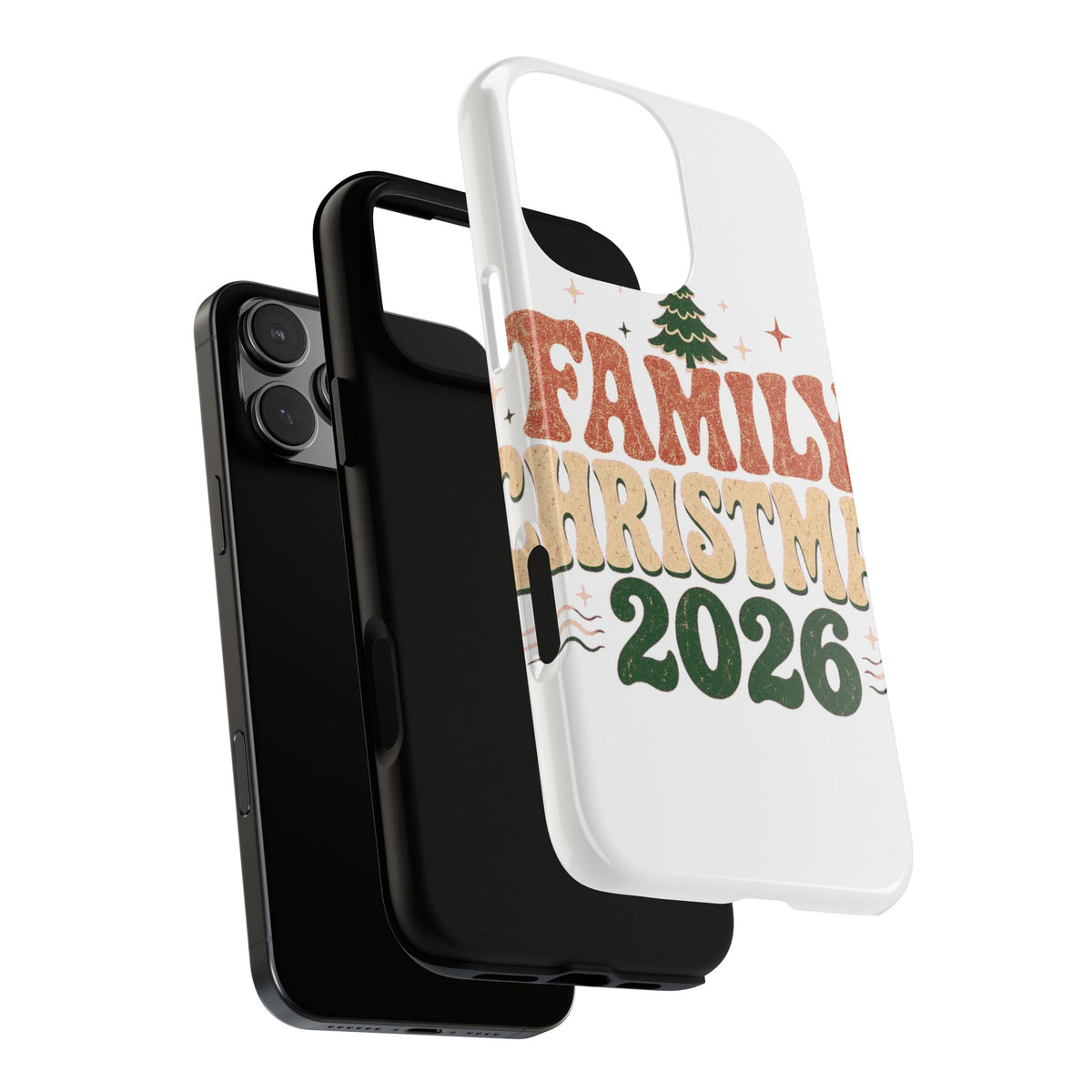 Retro Family Christmas 2026 Tough Phone Case
