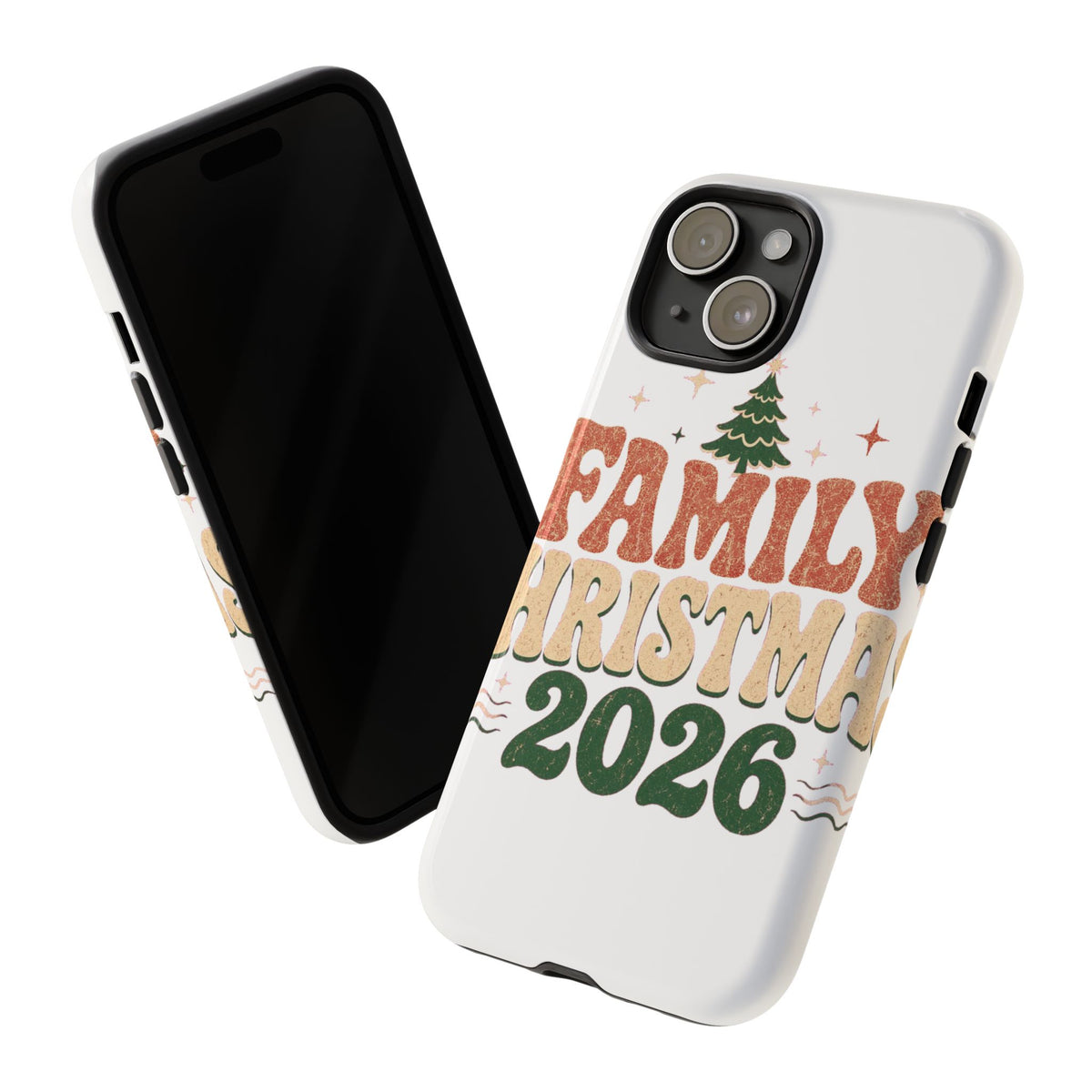 Retro Family Christmas 2026 Tough Phone Case