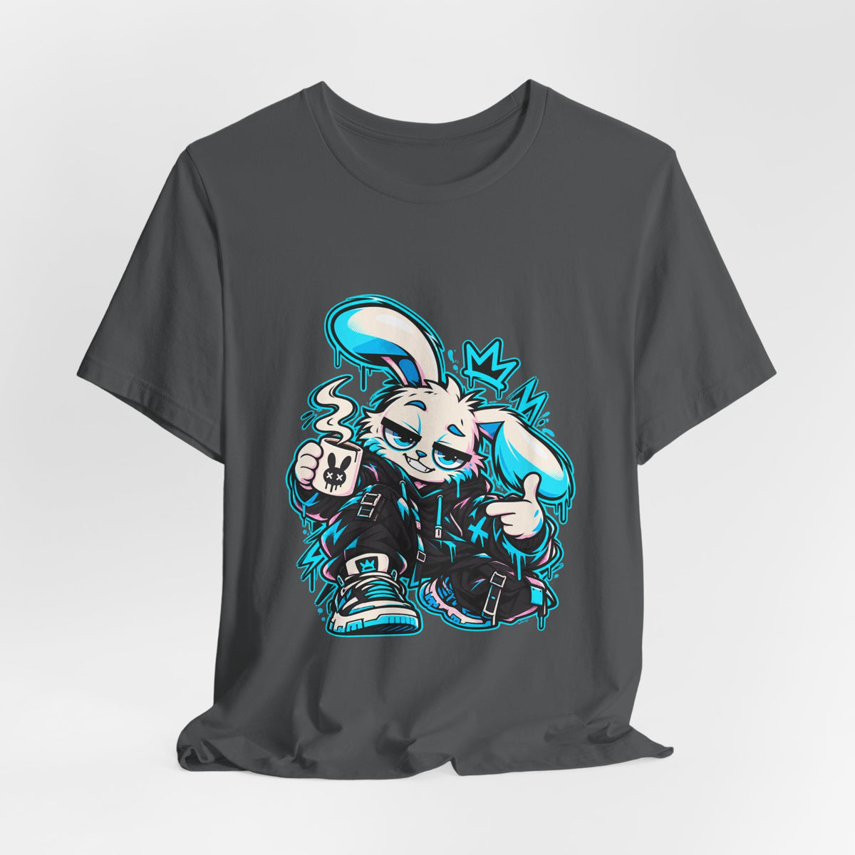 Graffiti Rabbit Coffee Premium Jersey Tee