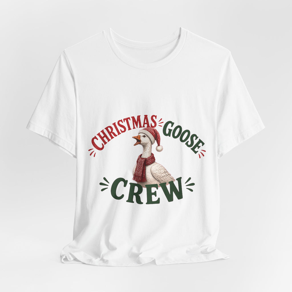 Christmas Goose Crew Premium Jersey Tee Holiday Graphic Shirt