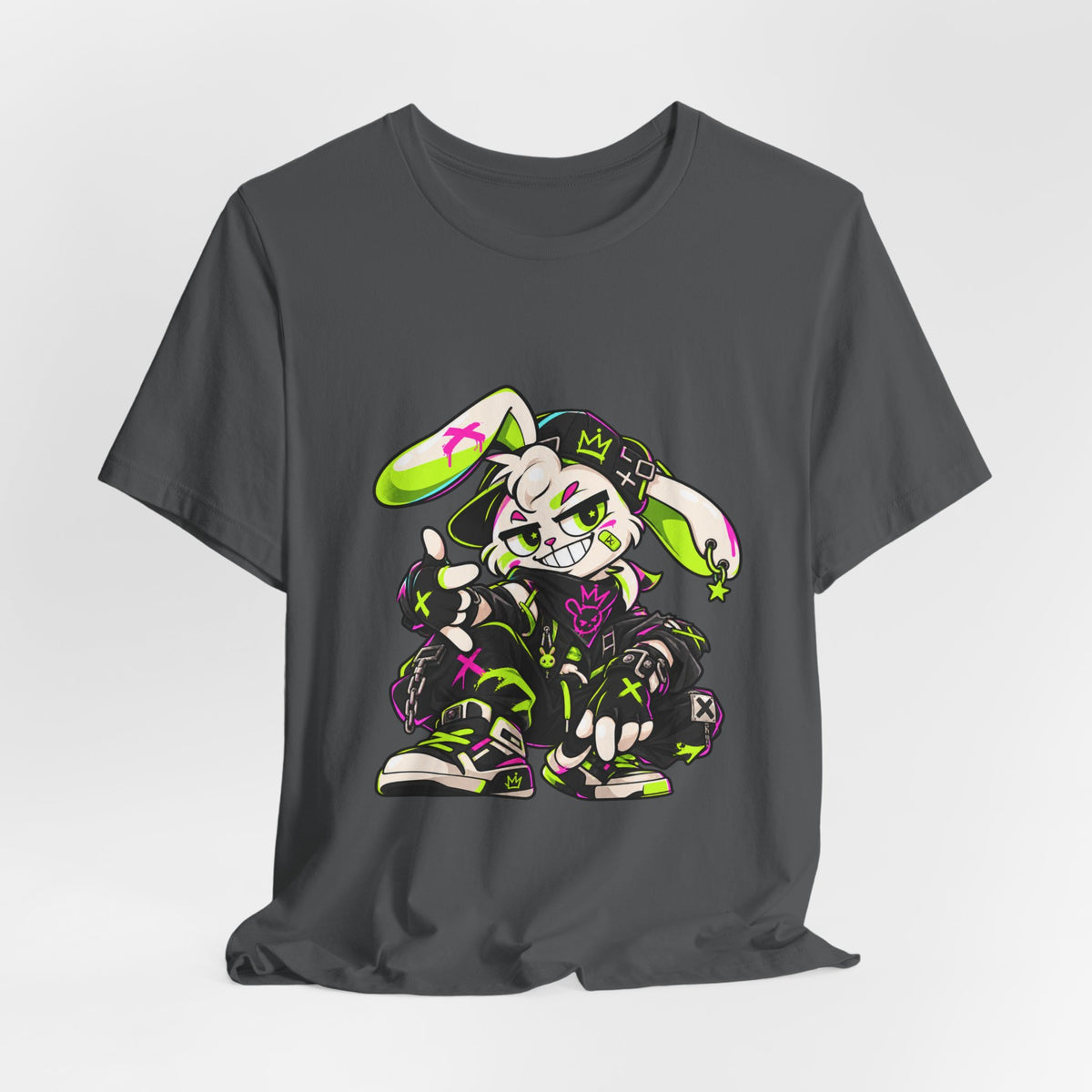 Neon Punk Bunny Premium Jersey Tee