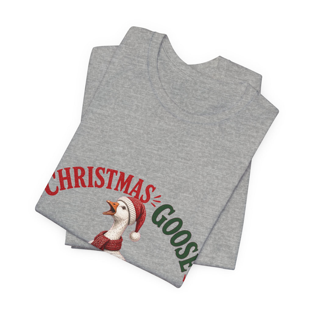 Christmas Goose Crew Premium Jersey Tee Holiday Graphic Shirt