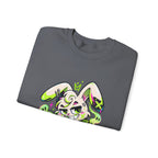 Neon Goth Bunny Crewneck Sweatshirt